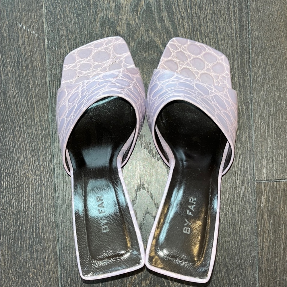 By Far Women's Purple Slide Sandals